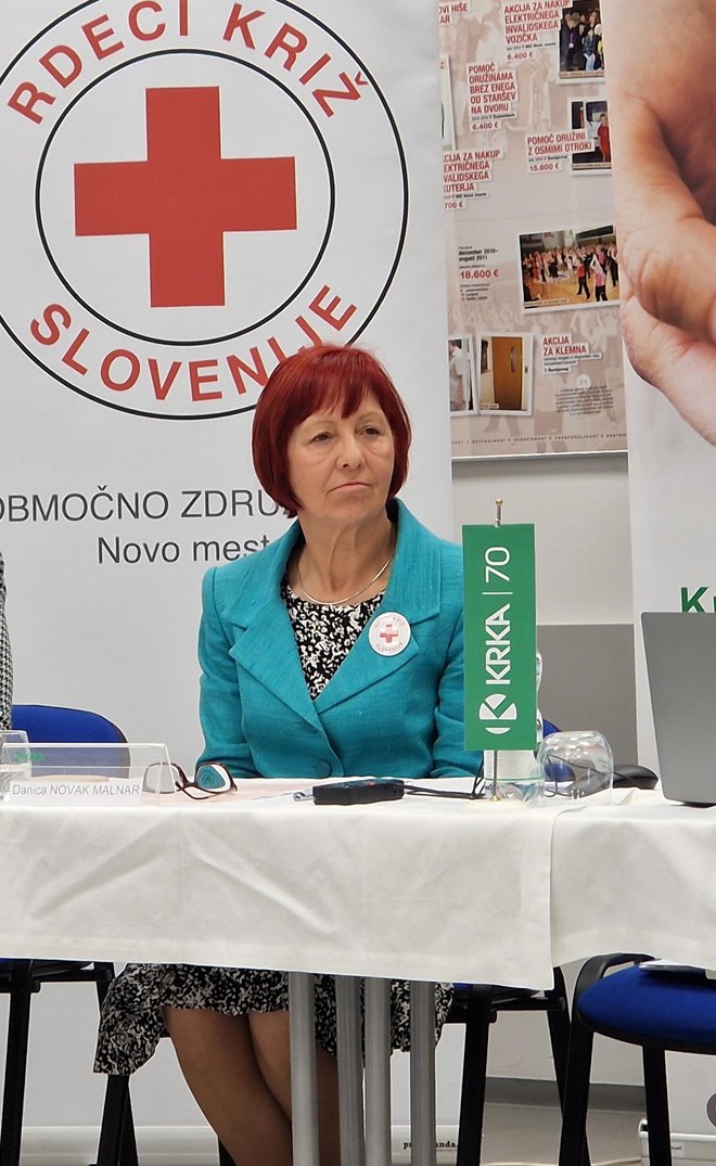 Pomagali so številnim družinam, poudarja predsednica OZRKS Novo mesto Danica Novak Malnar. FOTO: Tanja Jakše Gazvoda