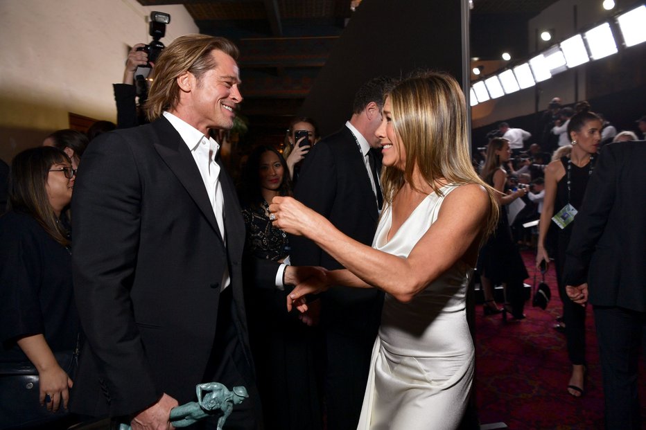 Fotografija: Brad Pitt in Jennifer Aniston. FOTO: Emma Mcintyre, Picturelux, Profimedia