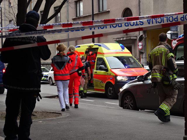 Na kraju nesreče so bile interventne službe. FOTO: bralka Marica