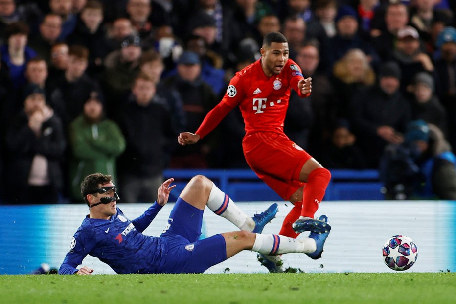 Fotografija: Serge Gnabry je bil neustavljiv za Chelsea. FOTO: Reuters