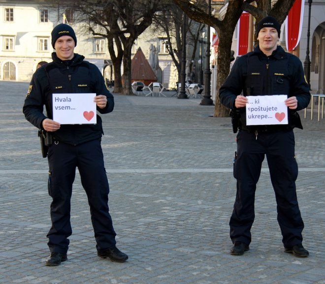 Policija se zahvaljuje. FOTO: PU Novo mesto