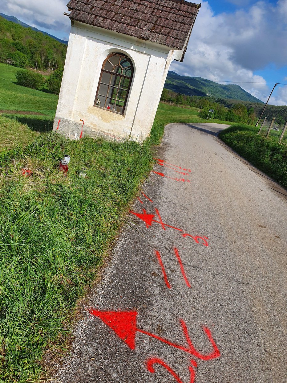 Fotografija: Prizorišče tragedije FOTO: Drago Perko