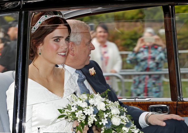 Princesa na poti do kapele. FOTO: Reuters