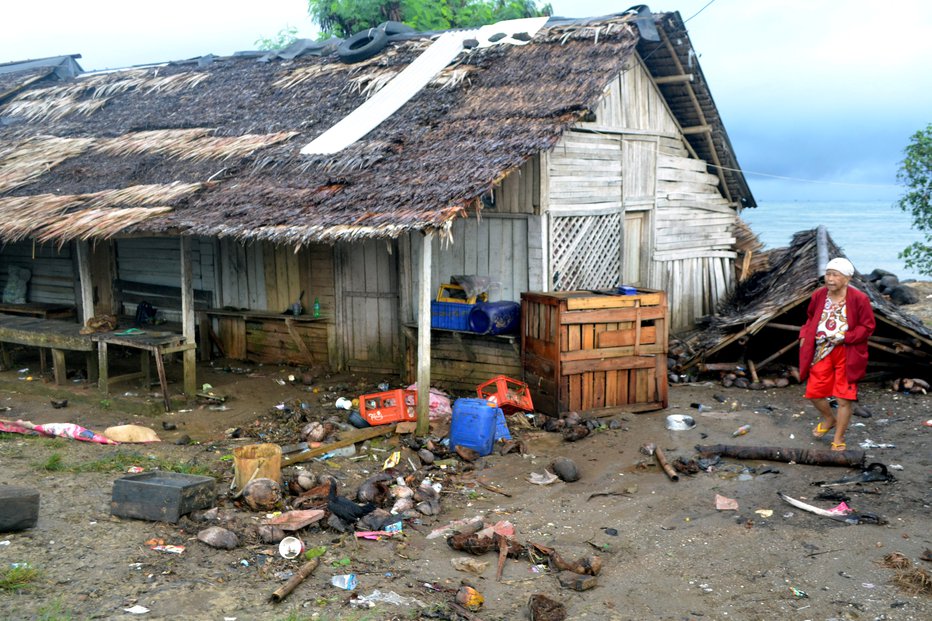 Fotografija: Cunami v Indoneziji. FOTO: Reuters