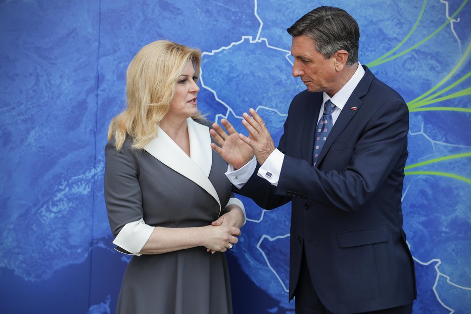 Fotografija: Kolinda Grabar Kitarović in Borut Pahor. FOTO: Uroš Hočevar