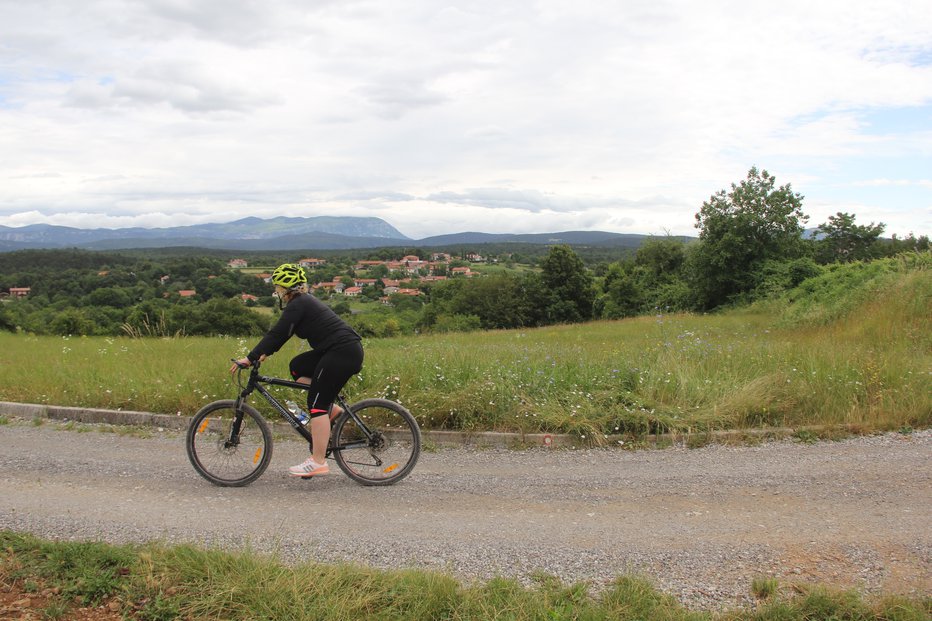 Fotografija: Prvi metri makadama nad Šmarjem pri Sežani FOTOGRAFIJE: Boštjan Fon