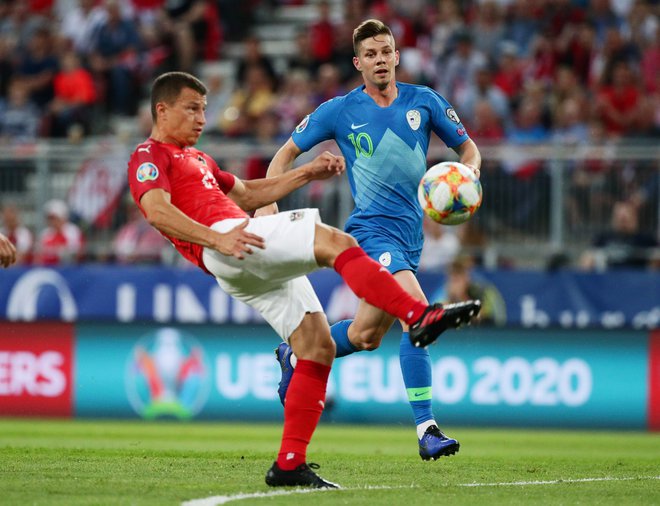 Miha Zajc (s številko 10) dobro pozna Stožice, v majici Olimpije je blestel med letoma 2014 in 2017. FOTO: Lisi Niesner/Reuters