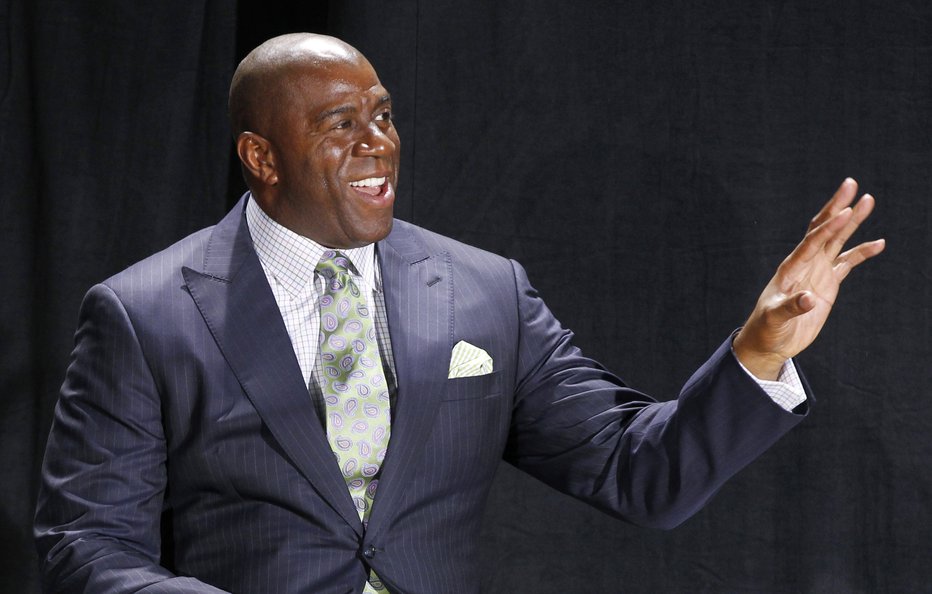 Fotografija: Earvin Magic Johnson. FOTO: Danny Moloshok, Reuters Pictures