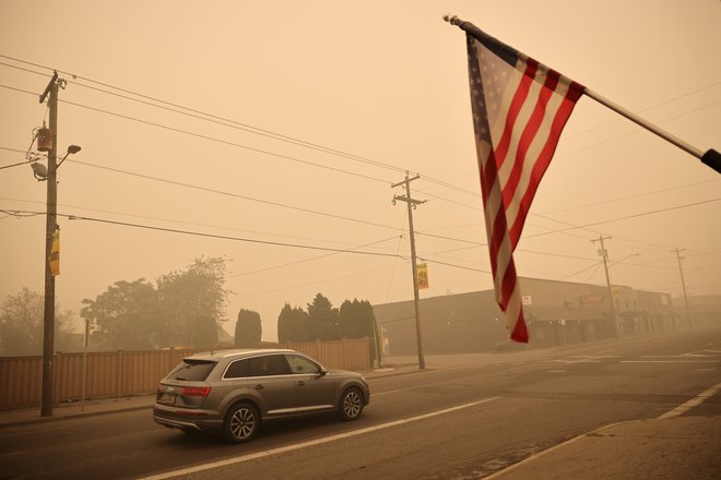 Razmere v Oregonu so dramatične.FOTO: Carlos Barria Reuters