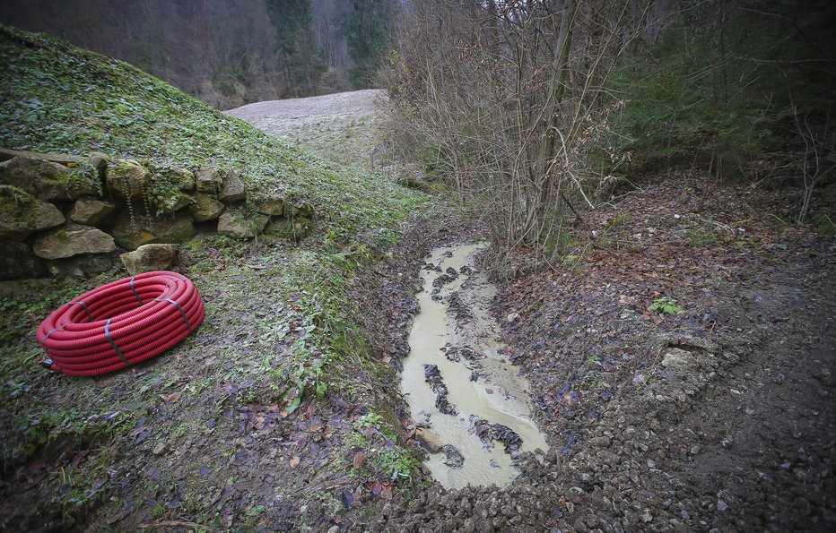 Fotografija: Zemeljski plaz. FOTO: Jože Suhadolnik, Delo