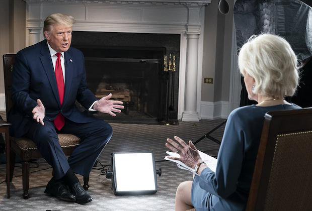 Donald Trump v oddaji 60 minut z novinarko Leslie Stahl FOTO: CBS/YOUTUBE