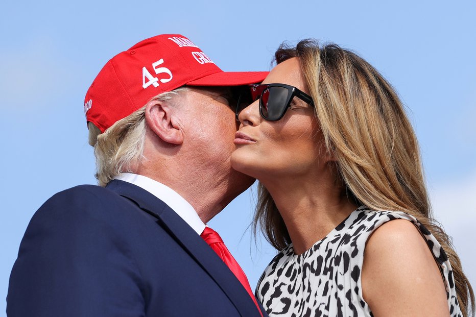 Fotografija: Melania je  javno podprla svojega moža, ki trdi, da je med volitvami prihajalo do nepravilnosti. FOTO: Jonathan Ernst, Reuters