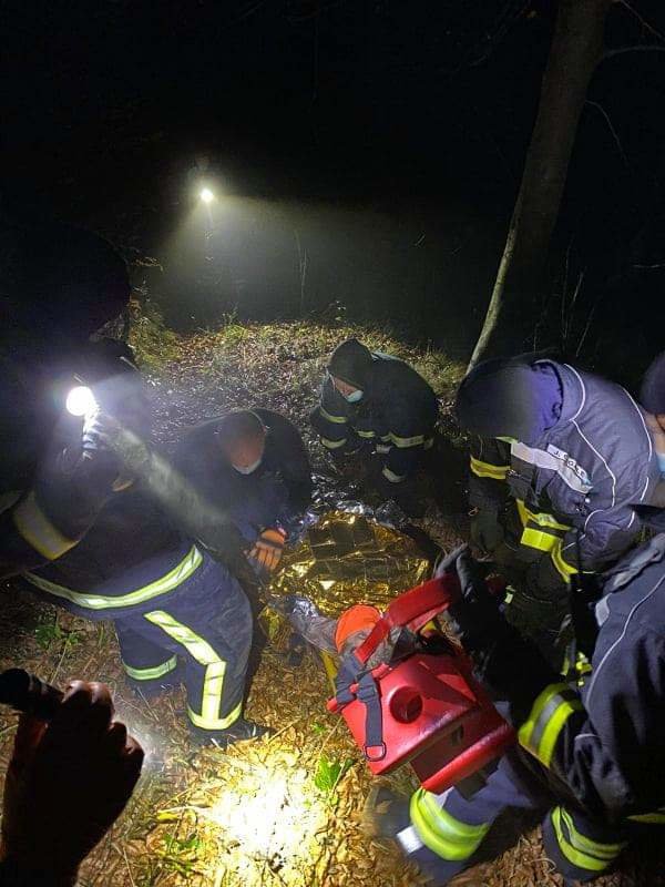 Oseba je že kazala znake podhladitve. FOTO: PU Ljubljana