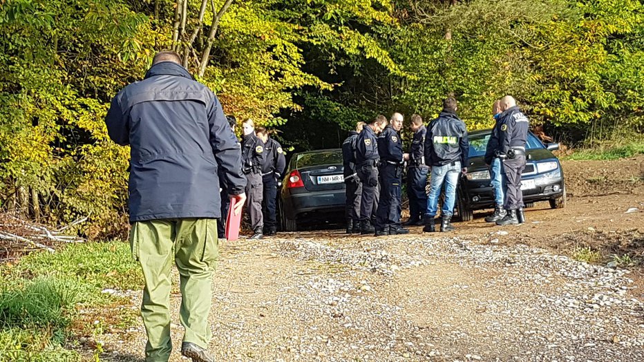 Fotografija: Ko so policisti preiskali kraj zločina, so odkrili tudi jamo, v katero naj bi Jerančič zakopal truplo FOTO: Tanja Jakše Gazvoda