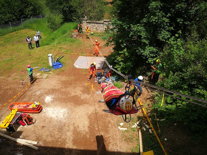 S sodelovanjem na tej mednarodni vaji je Uprava RS za zaščito in reševanje preizkusila organiziranost lastnih sil. FOTO: Maks Merela