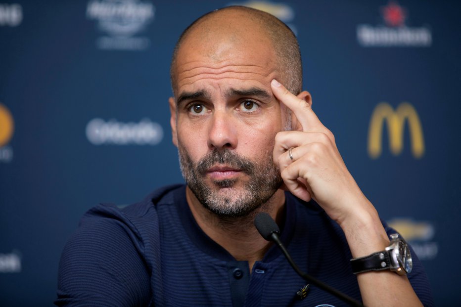 Fotografija: Football Soccer - Manchester City news conference - Houston, Texas, U.S. - July 19, 2017 - Manchester City's Manager Pep Guardiola waits to answer a reporter’s question during a news conference. REUTERS/Daniel Kramer