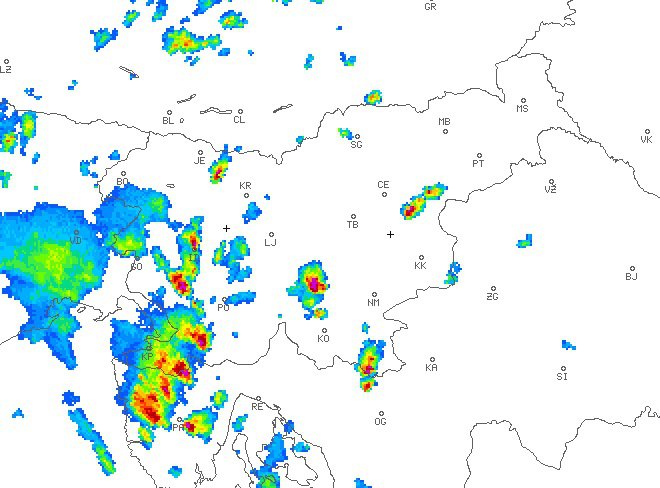 Take so trenutno razmere po Sloveniji. FOTO: Arso