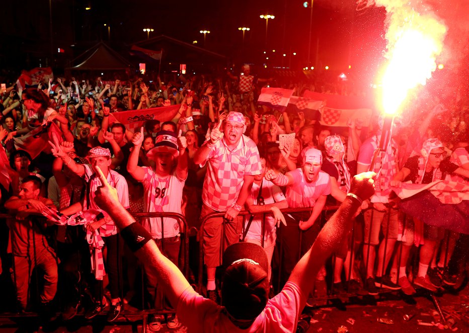 Fotografija: Navdušenje v Zagrebu. FOTO: Reuters