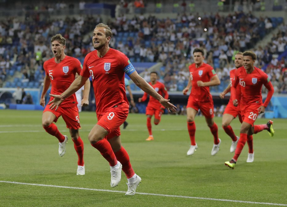 Fotografija: Angleški napadalec Harry Kane je v dveh tekmah na SP dosegel že pet zadetkov. Foto: AP