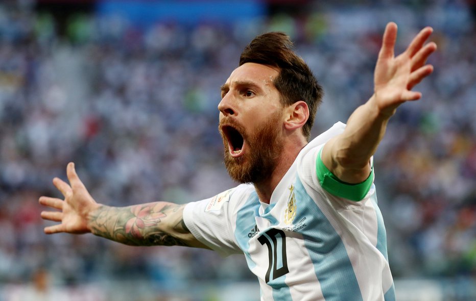 Fotografija: Lionel Messi je v tretji tekmi zabil svoj prvi gol na letošnjem mundialu. Foto: Reuters