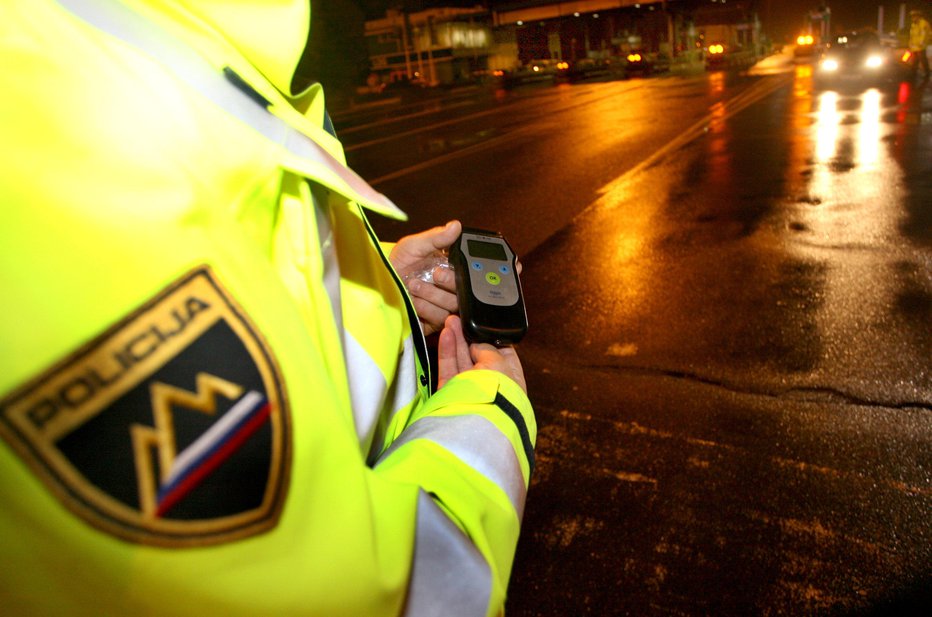 Fotografija: Rekorder je imel v izdihanem zraku 1,26 miligrama alkohola.