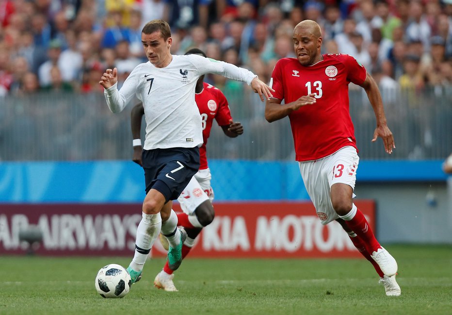 Fotografija: Antoine Griezmann na SP še ni pokazal svoje resnične vrednosti, proti gavčem jo bo bržkone že moral. FOTO: Reuters