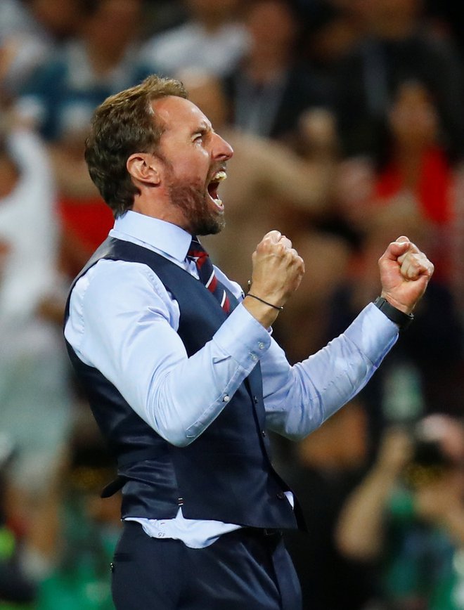 Selektor Gareth Southgate je z Anglije le odstranil prekletstvo enajstmetrovk. Foto: Reuters