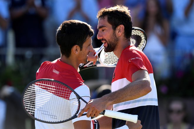 Novak Đoković je v dobrih odnosih s hrvaškimi teniškimi igralci, tudi z Marinom Čilićem. FOTO: Reuters