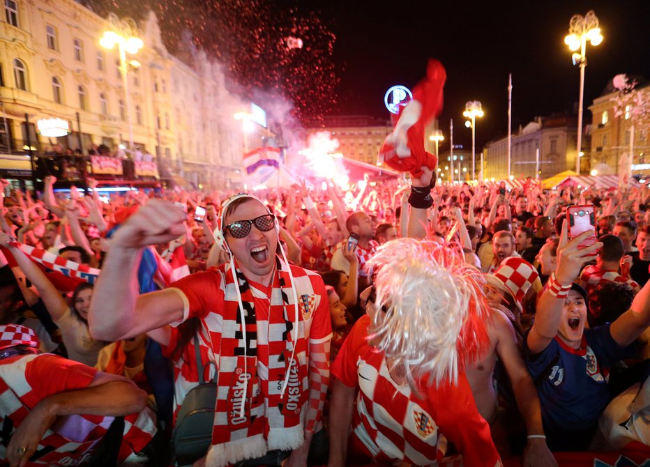 Fotografija: Hrvaška se je odela v kockasti vzorec. FOTO: Reuters