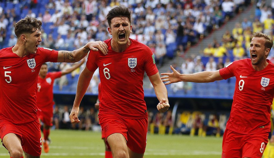 Fotografija: Harry Maguire je načel švedsko mrežo. FOTO: AP