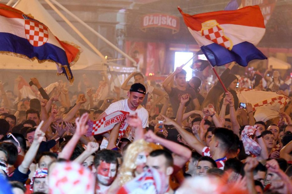 Fotografija: Hrvaško slavje v Rusiji. FOTO: AP