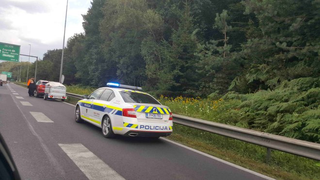 Policija na kraju nesreče. FOTO: bralka Kristina