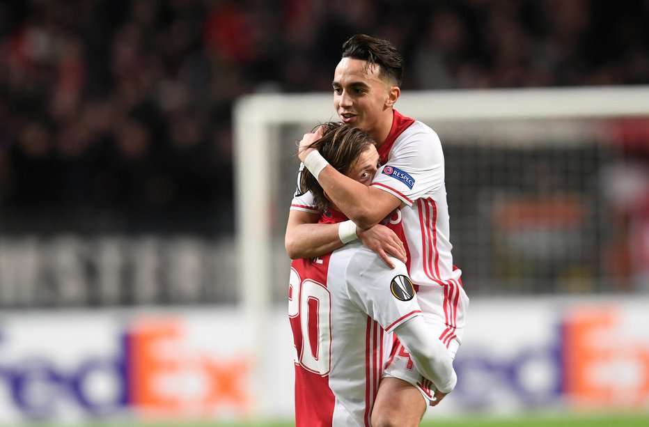 Fotografija: Abdelhak Nouri na tekmi evropske lige kot član prve ekipe Ajaxa. FOTO: Reuters