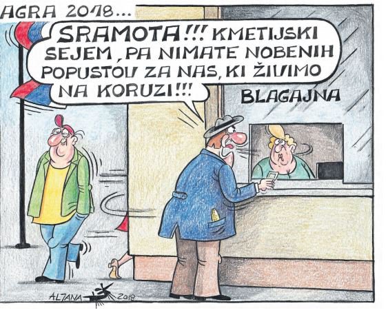 Fotografija: Nedeljska karikatura FOTO: Aljana Primožič Fridauer