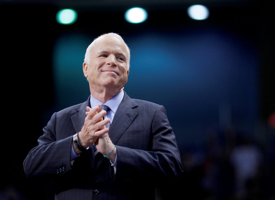 Fotografija: John McCain je bil velik Trumpov nasprotnik. FOTO: Brian Snyder, Reuters