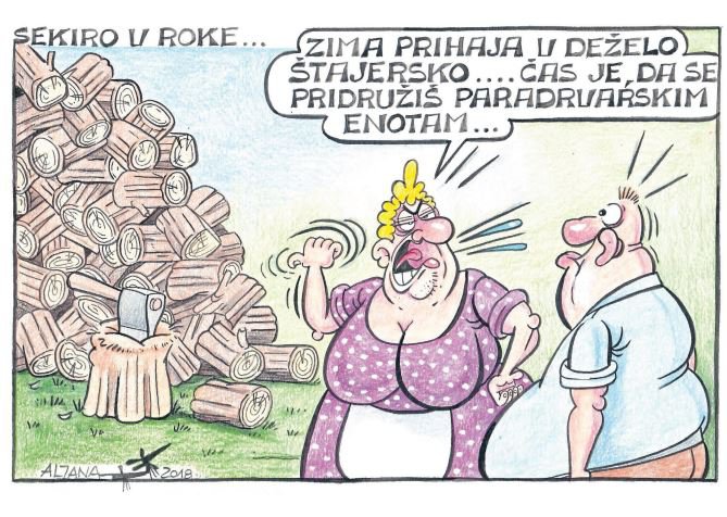 Fotografija: Sredina karikatura FOTO: Aljana Primožič Fridauer