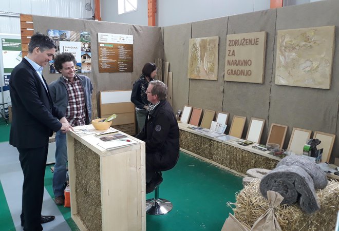 Združenje za naravno gradnjo se je predstavilo na sejmih MEGRA in GREEN. FOTO: Osebni Arhiv