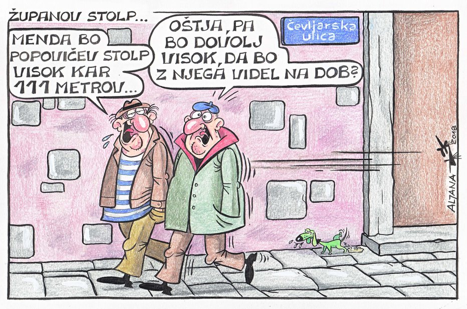 Fotografija: Četrtkova karikatura. FOTO: Aljana Primožič Fridauer