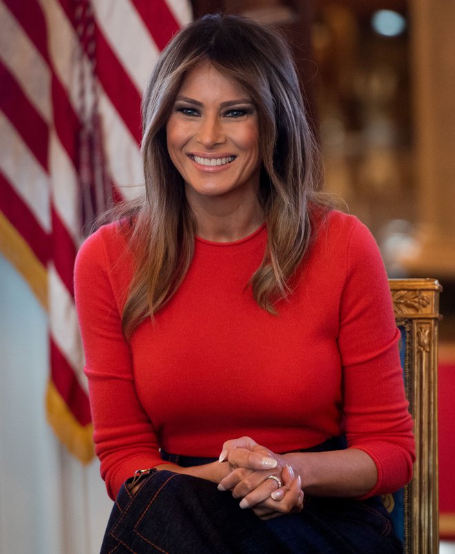 Pred dvanajstimi leti je Sevničanka Melania Trump, zdaj prva dama Amerike, sevniškemu ZD prispevala 25.000 dolarjev za nakup medicinske opreme za otroke. Foto: AFP