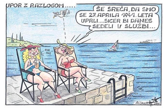 Fotografija: Sobotna karikatura FOTO: Aljana Primožič Fridauer