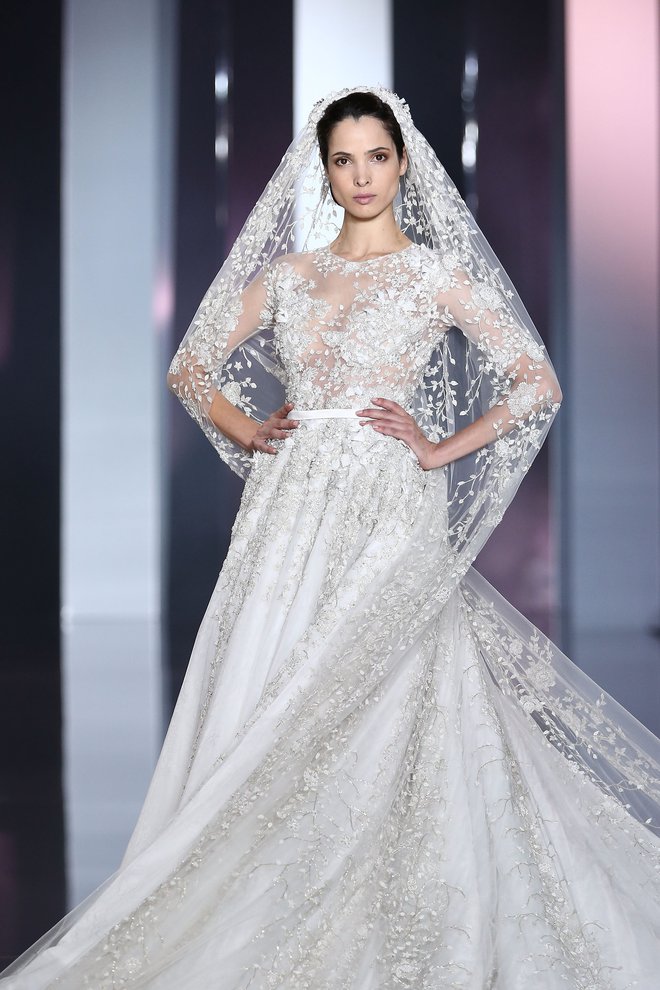 Poročna obleka Ralph & Russo. FOTO: Getty Images