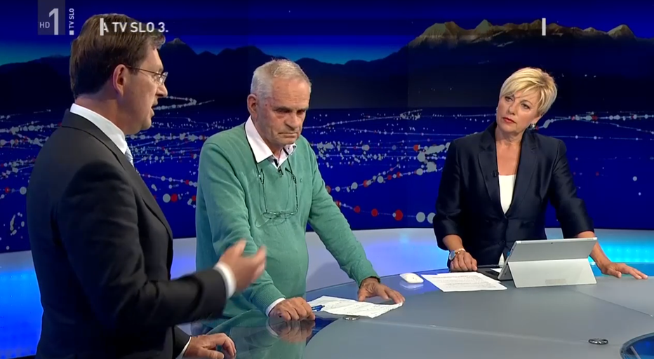 Fotografija: V nedeljskih posebnih Odmevih je bilo pestro. FOTO: TV Slovenija, zaslonski posnetek