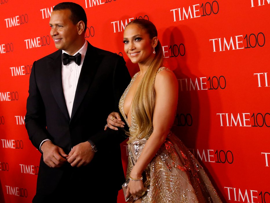 Fotografija: Alex Rodriguez in Jennifer Lopez. FOTO: Reuters Pictures