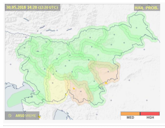 Kje bo najhuje? FOTO: Meteo