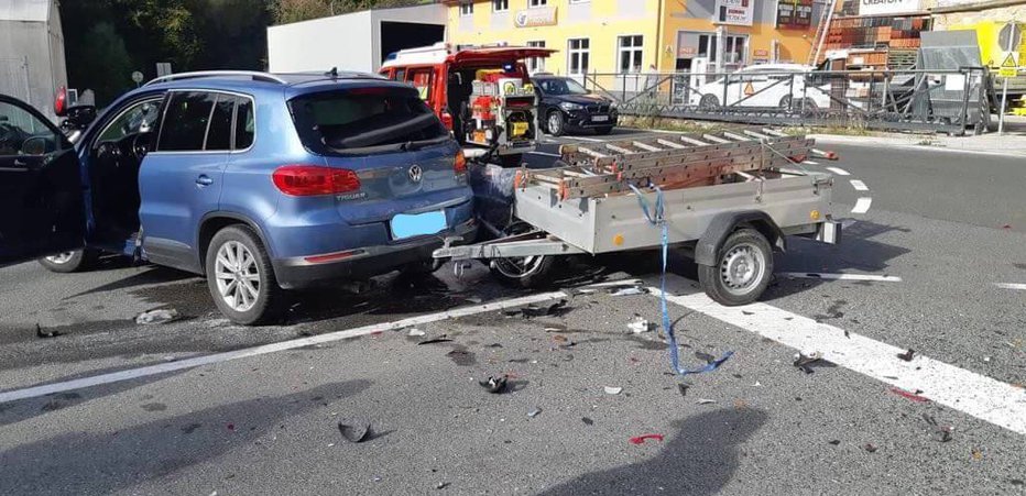 Fotografija: Nesreča v Spodnjih Stranicah. FOTO: PGD Zreče