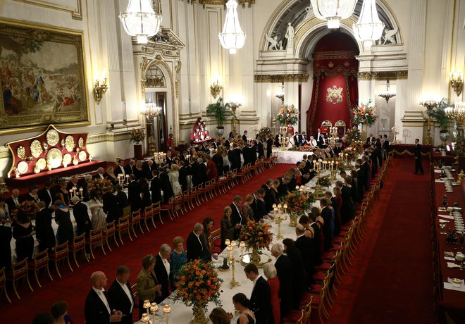 Na banketu je bilo 150 visokih gostov. FOTO: Reuters