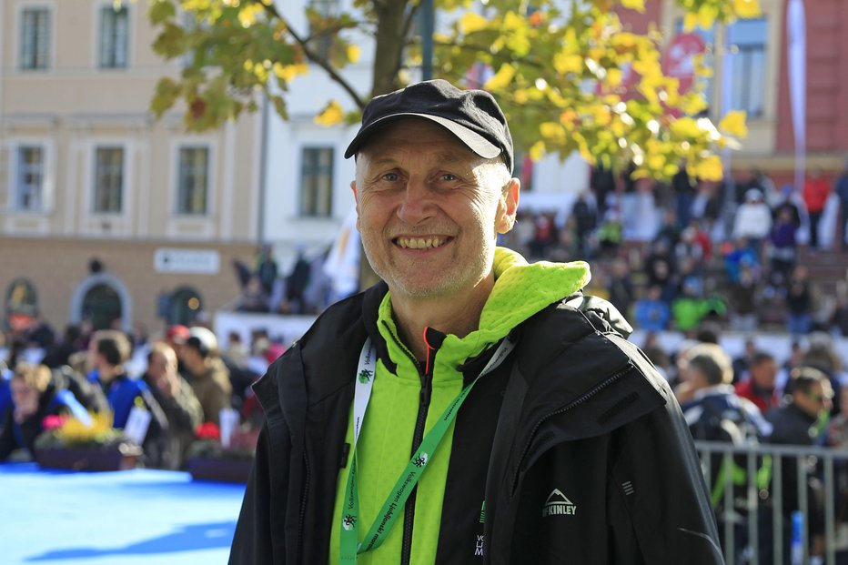 Fotografija: Na sliki Andrej Razdrih. Ljubljanski maraton, 26. oktobra 2014