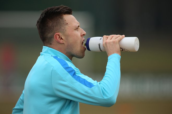 Josip Iličić na treningu slovenske nogometne reprezentance. FOTO: Jure Eržen, Delo