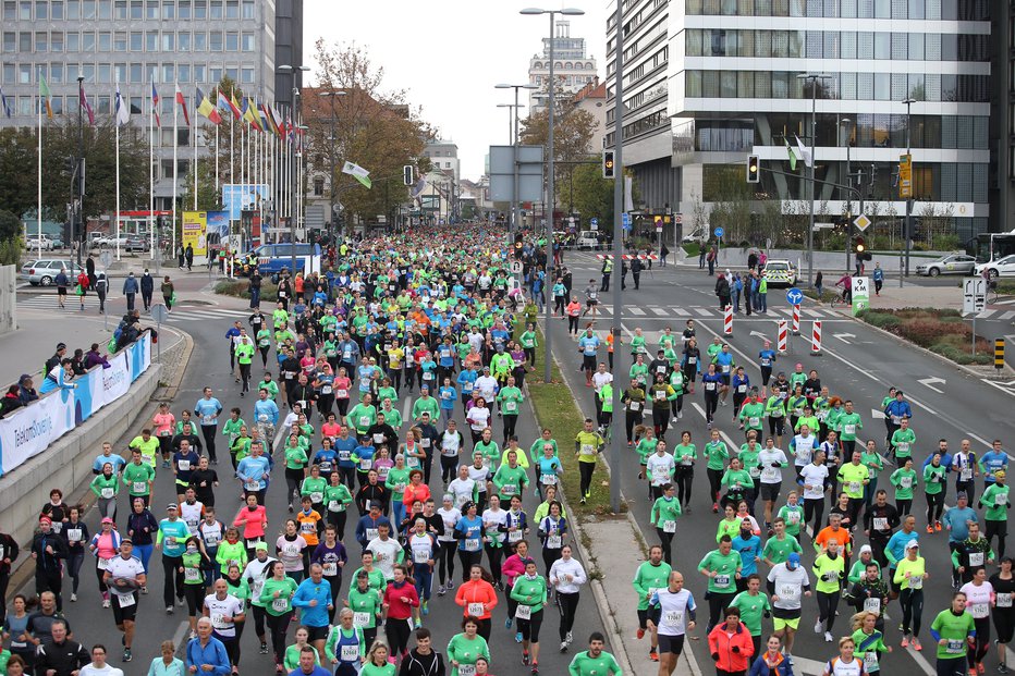 Fotografija: Ljubljanski maraton. FOTO: Jože Suhadolnik