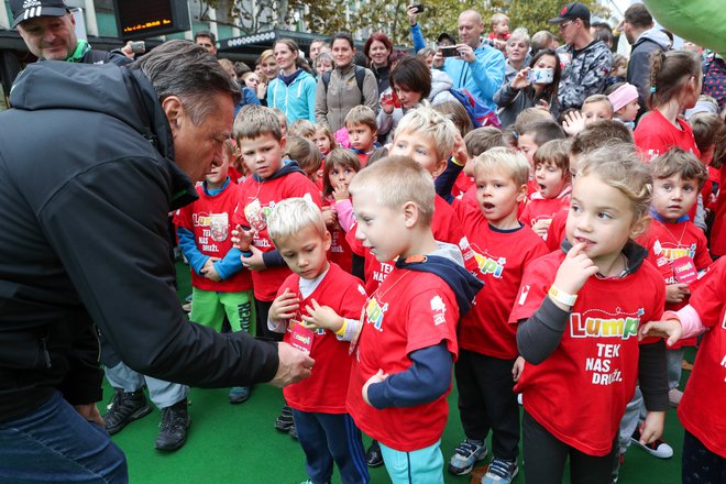 Najmlajše je pozdravil tudi ljubljanski župan Zoran Janković. FOTO: Marko Feist